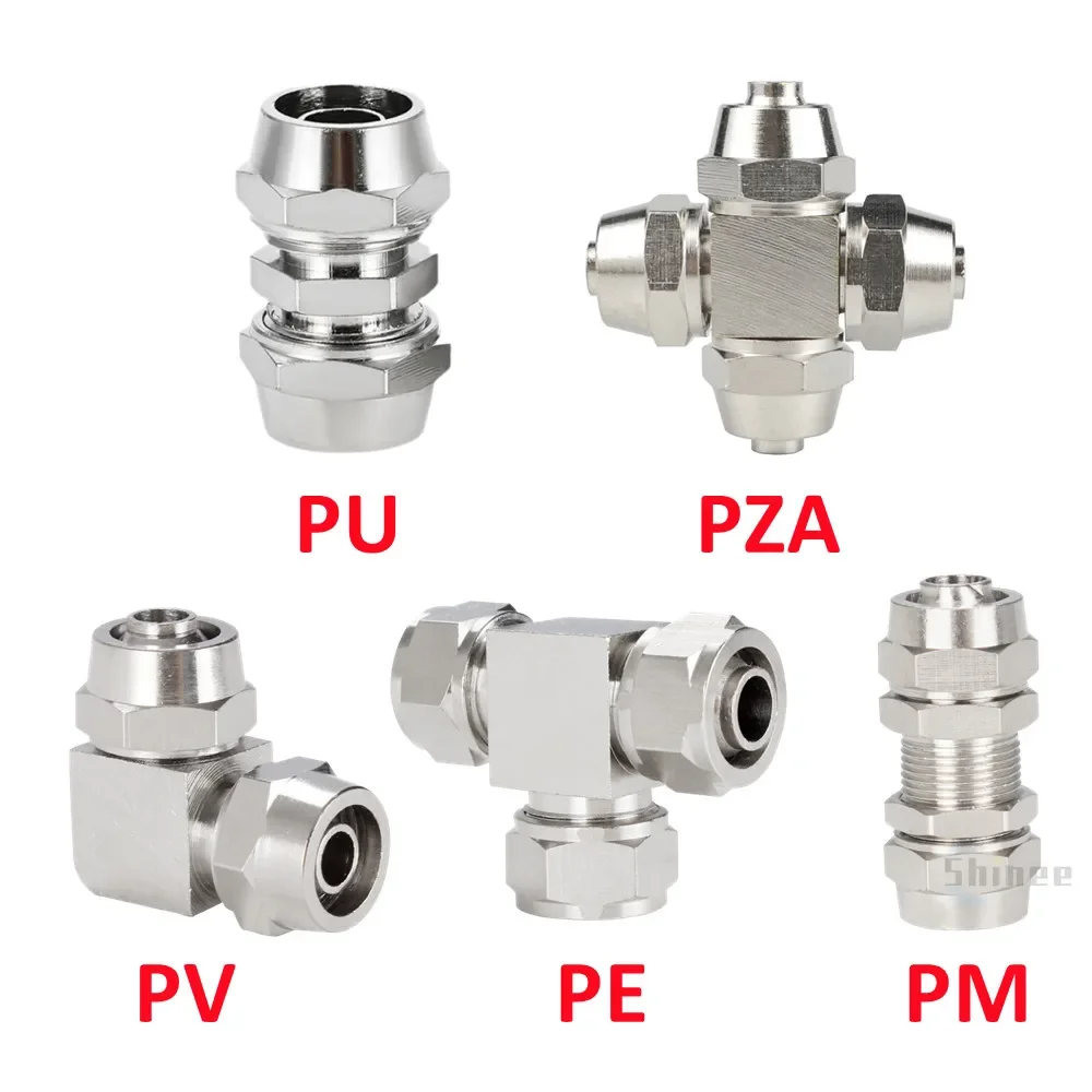 Никелированный медный пневмати – обзор и цена Compression Fitting Brass